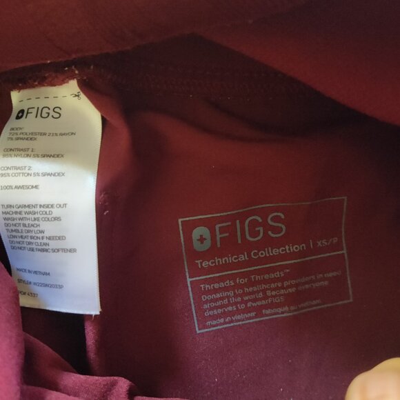 FIGS MATERNITY SET SCRUBS XS PETITE - Picture 2 of 6